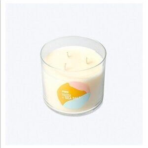 Victoria's Secret Candle Triple Wick Jar PINK Yuzu & Sea Salt YUZU + SEA SALT